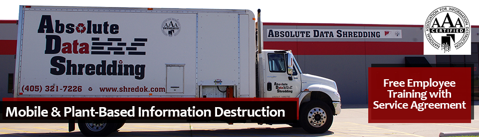 Truck and Facility for Absolute Data Shredding in the Metro Oklahoma Region